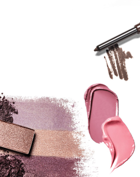 Product rubs from Mary Kay makeup artist looks against a white background. 