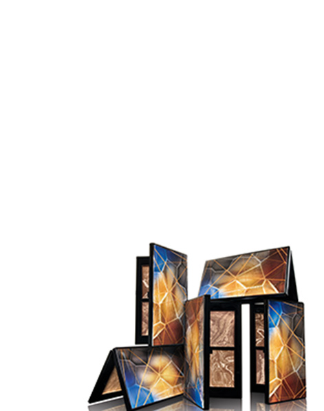 Five Limited-Edition Beauty Unearthed Perfect Palettes from Mary Kay stacked against a white background.