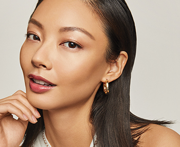 An Asian woman with beautiful skin