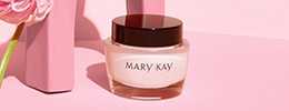 Pink jar of Mary Kay® Intense Moisturizing Cream on a pink background