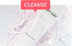 Individual images of the Mary Kay Mattifying Regimen products including the mattifying cleanser, exfoliating scrub, balancing toner and mattifying moisturizer