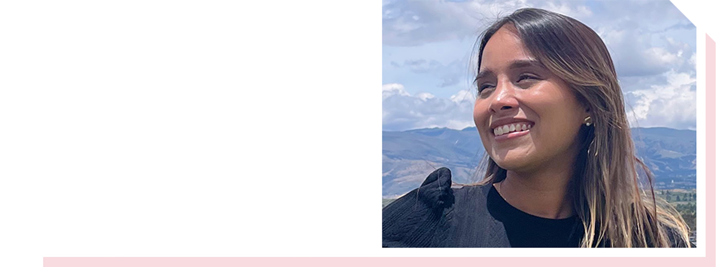 Closeup of Andrea outside