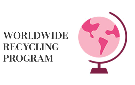 Illustration of a pink globe.