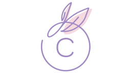 An illustration of the letter C inside of a fruit that represents vitamin C