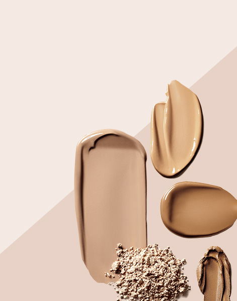 Product rubs of Mary Kay foundations in a variety of formulas and textures