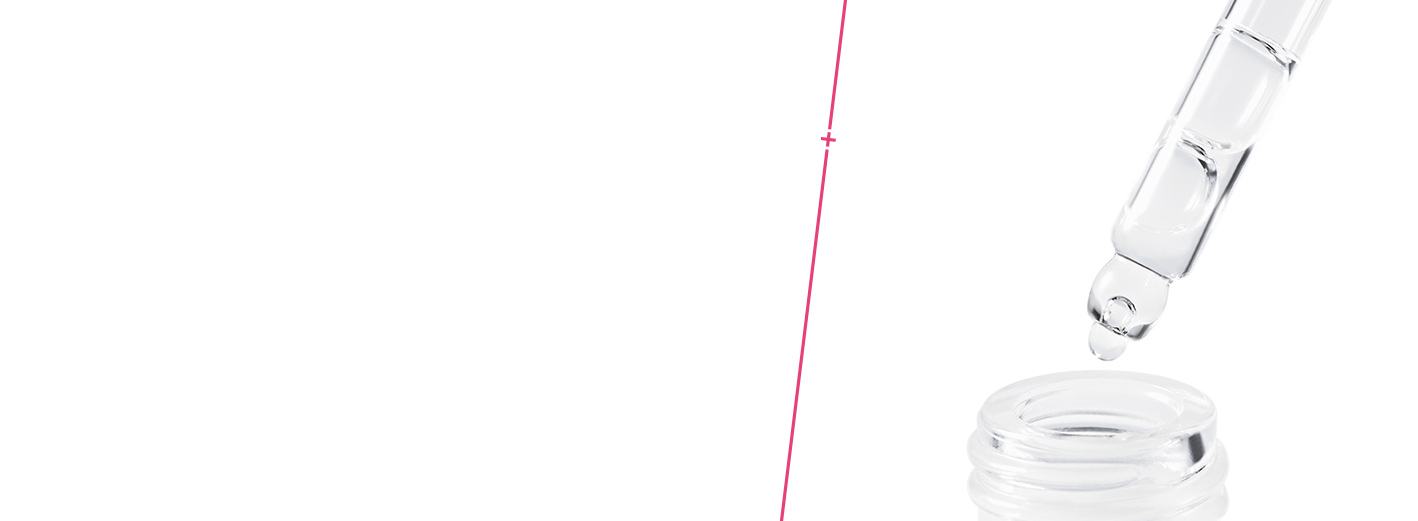 Close up of liquid product dispensing from dropper into a bottle