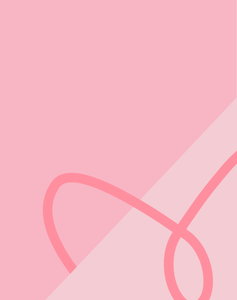 Line drawing of partial heart on pink background.
