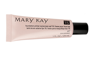 Prime skin with Mary Kay Foundation Primer Sunscreen SPF 15 to help reduce the appearance of fine lines and imperfections, as well as extend your foundation wear.