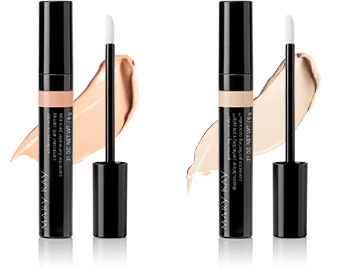 Help neutralize dark circles and brighten the undereye area by applying Mary Kay Undereye Corrector with the applicator. Next, conceal and camouflage minor imperfections like blemishes, dark shadows and age spots with Mary Kay Perfecting Concealer.