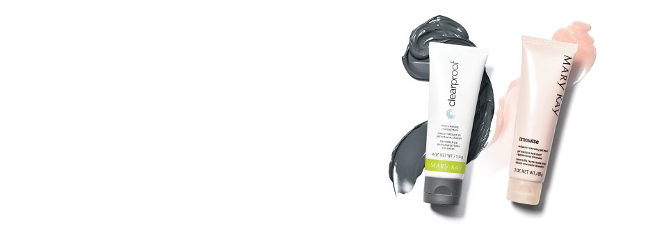 Mary Kay skin care tip: Use Deep-Cleansing Charcoal Mask on oilier areas, Moisture Renewing Gel Mask on drier areas.